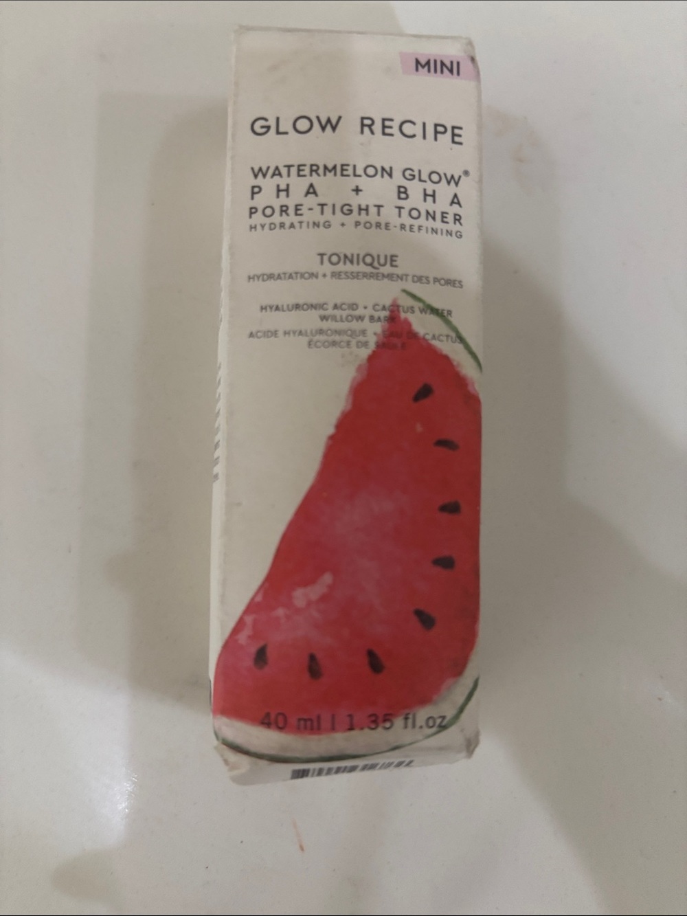 Glow Recipe Watermelon Glow PHA + BHA Pore-Tight Toner — Pink & Red Accents